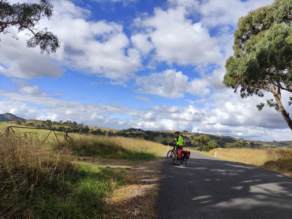 Bike and hill